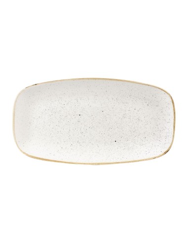 Assiettes oblongues Churchill Stonecast Barley White - Lot de 6