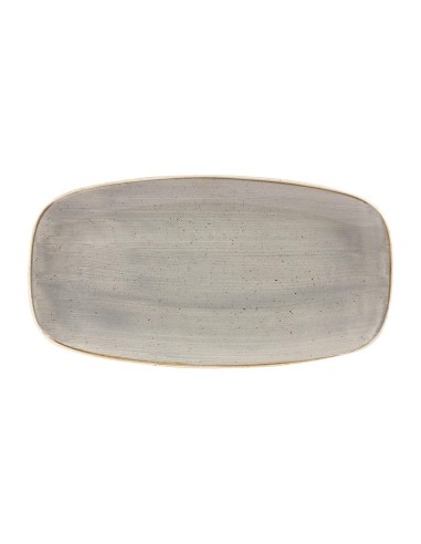 Assiettes oblongues Churchill Stonecast Grey - Lot de 6