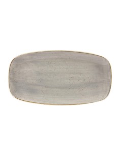 Assiettes oblongues Churchill Stonecast Grey - Lot de 12