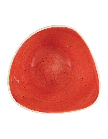 Bols triangulaires Churchill Stonecast Berry Red 153mm - Lot de 12