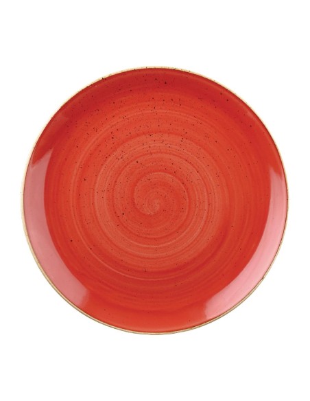Assiettes Churchill Stonecast Berry Red 182mm - Lot de 12