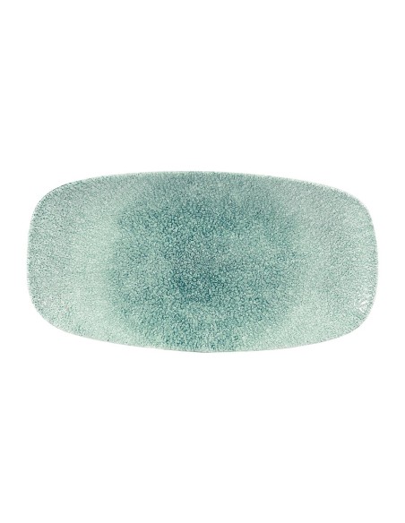 Assiettes oblongues Churchill Raku Vert jade - Lot de 12
