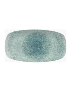 Assiettes oblongues Churchill Raku vert jade - lot de 6