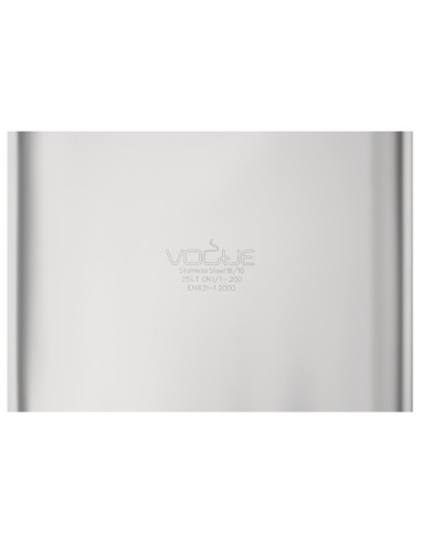 Bac inox 18/10 GN 1/1 Vogue 28L - robuste et polyvalent