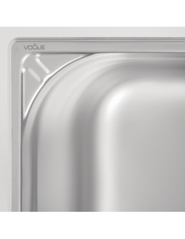 Bac inox Vogue GN 1/2 12L - 200mm - Professionnel