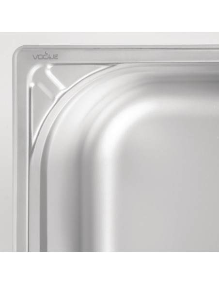 Bac inox 18/10 GN 1/2 Vogue 150 mm - 9 L