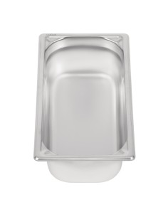 Bac inox 18/10 GN 1/3 Vogue 100mm - 3,7 L 2
