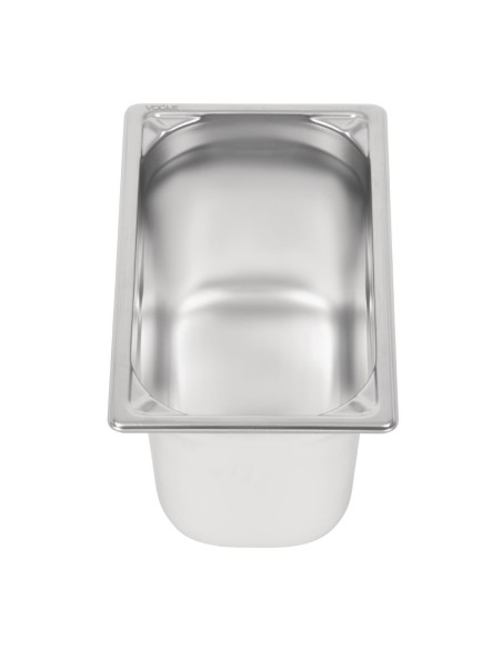 Bac inox Vogue GN 1/4 4L - 150mm, compatible lave-vaisselle