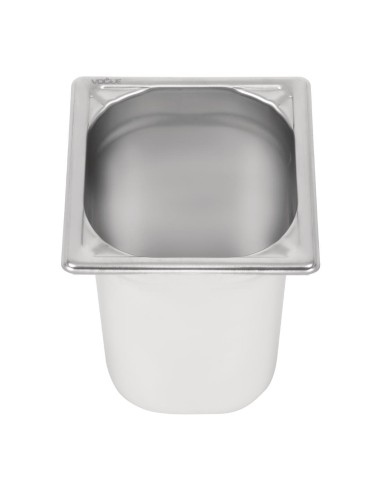Bac inox 18/10 GN 1/6 Vogue 200 mm - 3 L