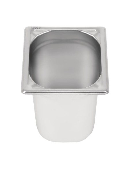 Bac inox 18/10 GN 1/6 Vogue 200 mm - 3 L