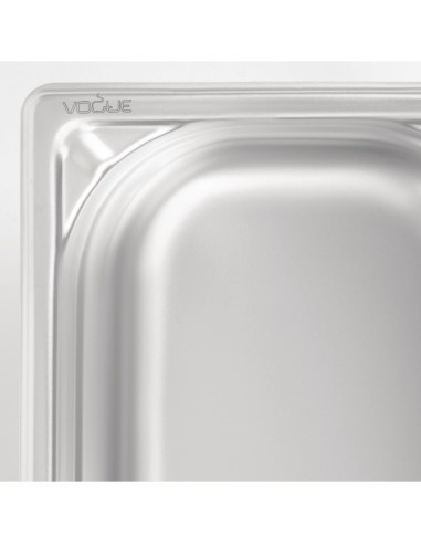 Bac inox Vogue GN 1/4 2,5 L - 100 mm