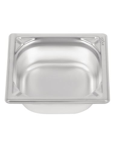 Bac inox Vogue GN 1/6 1L - 65 mm, compatible lave-vaisselle
