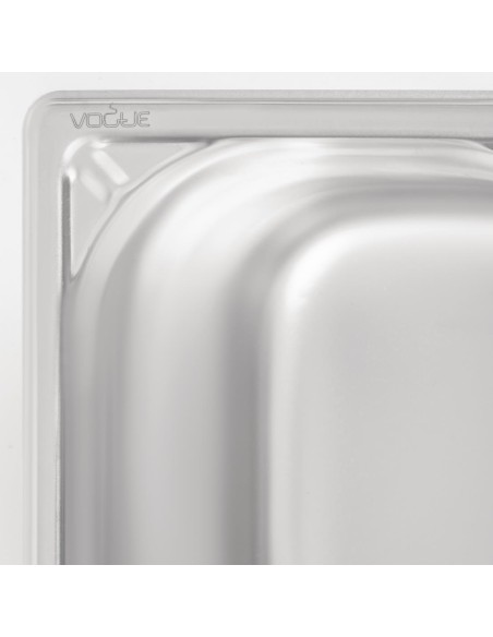 Bac inox Vogue GN 1/4 4L - 150mm, compatible lave-vaisselle