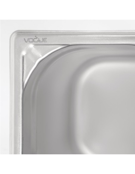 Bac inox 18/10 GN 1/6 Vogue 200 mm - 3 L