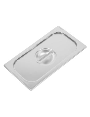 Couvercle inox 18/10 Vogue GN 1/3 - Argent