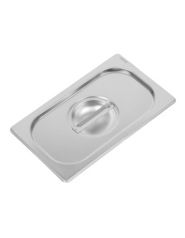 Couvercle inox Vogue GN 1/4 - Poignée, résistant et lavable