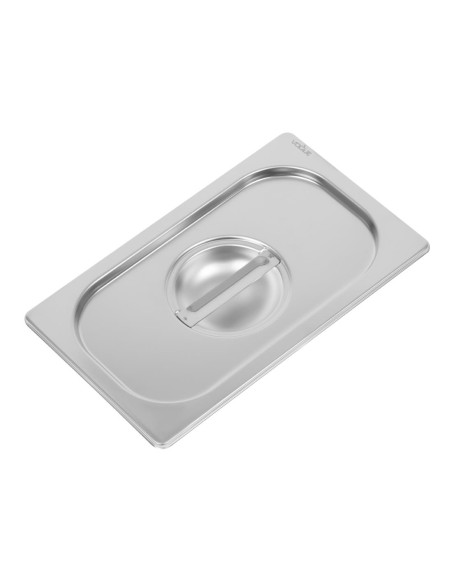 Couvercle inox Vogue GN 1/4 - Poignée, résistant et lavable