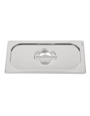 Couvercle inox 18/10 Vogue GN 1/3 - Argent