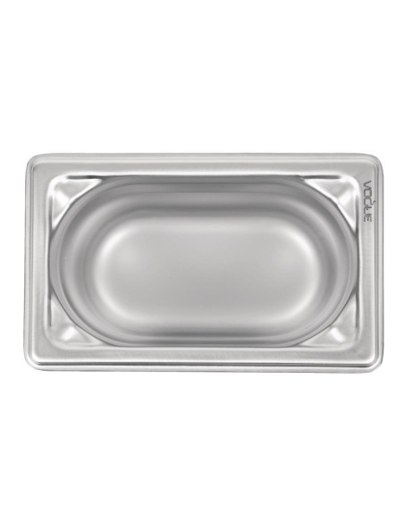 Bac inox GN 1/9 Vogue 0,8 L - professionnel