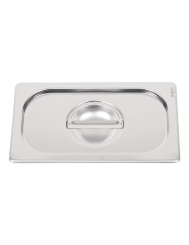 Couvercle inox Vogue GN 1/4 - Poignée, résistant et lavable