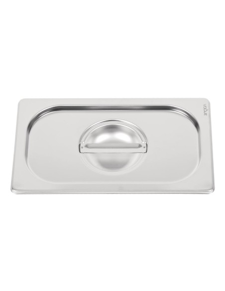 Couvercle inox Vogue GN 1/4 - Poignée, résistant et lavable