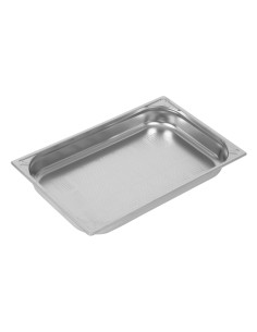 Bac inox 18/10 perforé GN 1/1 Vogue 65mm - 9L