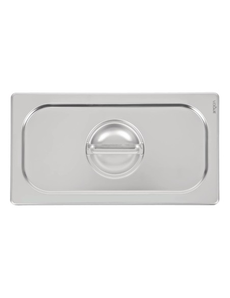 Couvercle inox 18/10 Vogue GN 1/3 - Argent
