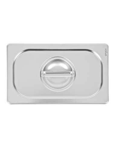 Couvercle inox Vogue GN 1/4 - Poignée, résistant et lavable