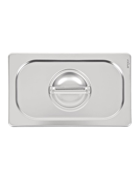 Couvercle inox Vogue GN 1/4 - Poignée, résistant et lavable
