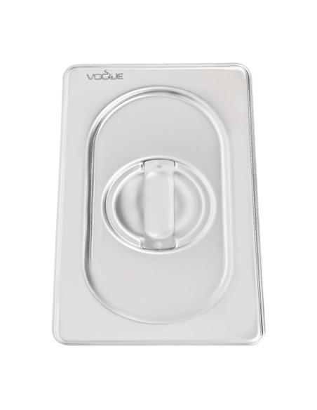 Couvercle inox 18/10 Vogue GN 1/9 - Argent