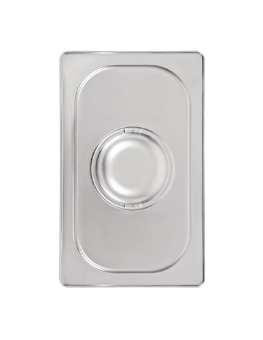 Couvercle inox Vogue GN 1/4 - Poignée, résistant et lavable