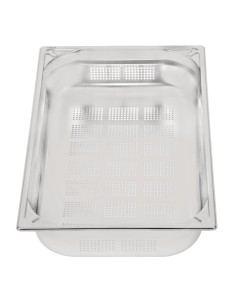 Bac inox perforé GN 1/1 Vogue 100mm - 13,5L 2