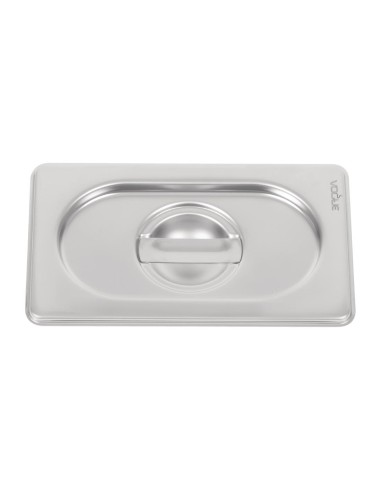 Couvercle inox 18/10 Vogue GN 1/9 - Argent