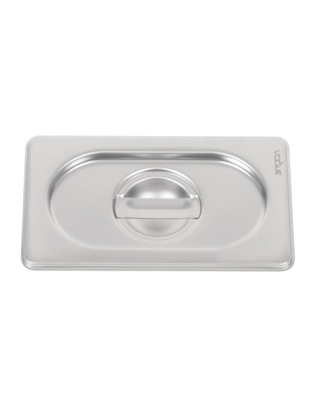 Couvercle inox 18/10 Vogue GN 1/9 - Argent