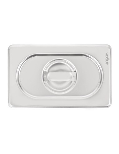Couvercle inox 18/10 Vogue GN 1/9 - Argent
