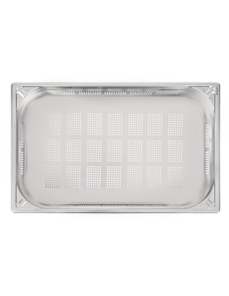 Bac inox perforé GN 1/1 Vogue 100mm - 13,5L
