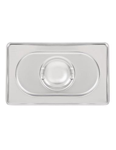 Couvercle inox 18/10 Vogue GN 1/9 - Argent