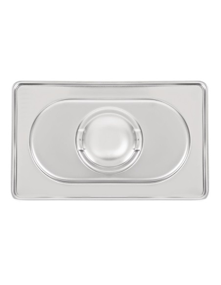 Couvercle inox 18/10 Vogue GN 1/9 - Argent