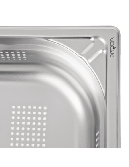 Bac inox perforé GN 1/1 Vogue 100mm - 13,5L