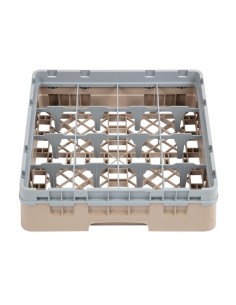 Casier à verres 16 compartiments Cambro beige - 92 mm 2