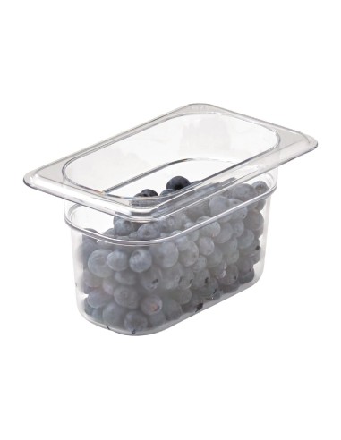 Bac Camview Cambro GN 1/9 100mm - Transparent sans BPA