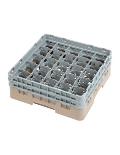 Casier à verres 25 compartiments Cambro beige 184x500x500 mm
