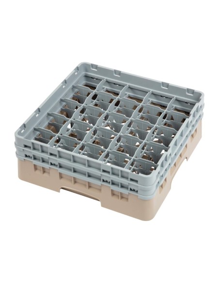 Casier à verres 25 compartiments Cambro beige 184x500x500 mm
