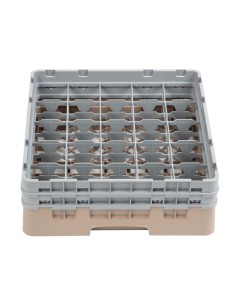 Casier à verres 25 compartiments Cambro beige 184x500x500 mm 2