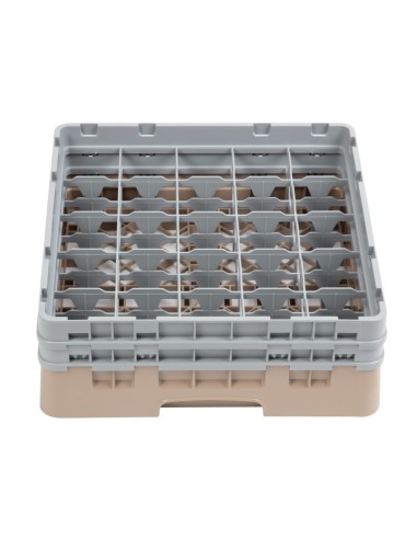 Casier à verres 25 compartiments Cambro beige 184x500x500 mm
