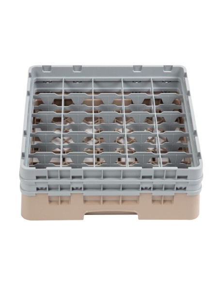 Casier à verres 25 compartiments Cambro beige 184x500x500 mm