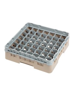 Casier à verres 49 compartiments Cambro beige - 92 mm max