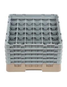 Casier à verres 36 compartiments Cambro beige 257mm 2