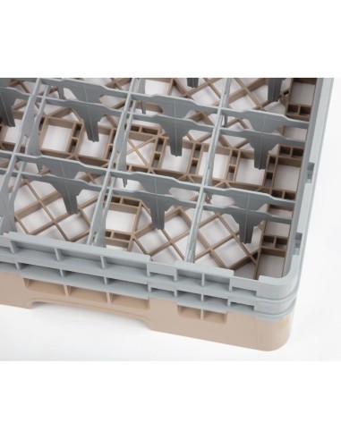 Casier à verres 16 compartiments Cambro beige 133mm