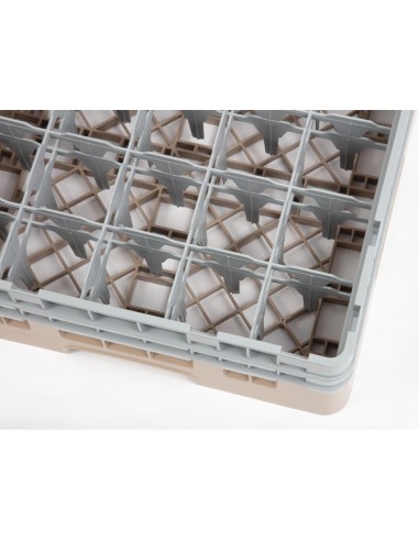 Casier à verres 25 compartiments Cambro beige 184x500x500 mm